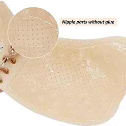 dn brothers Invisible Silicone Gel Self Adhesive Backless Reusable Stick on PushUp Bra DN433 Nursing Breast Pad image 3