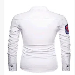 greenflair Men Regular Fit Self Design Built-up Collar Casual Shirt image 2