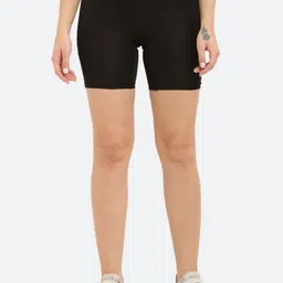 Solid Women Black Tights-image-4