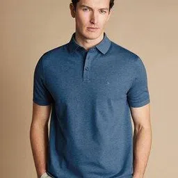 charles tyrwhitt Men Marl Short-Sleeve Polo T-Shirt-picture-20
