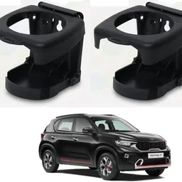 kozdiko BLACK DRINK HOLDER SET OF 2 PCS COMPATIBILE WITH SONET Car Bottle Holder-picture-10