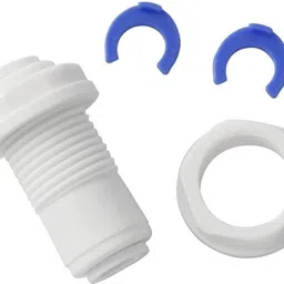 aameria RO BULK HEAD Cabinet Body Connector 1/4" (inch) (In-Out) Suitable all RO Models Solid Filter Cartridge image 3