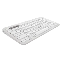 logitech Pebble Keys 2 Bluetooth Wireless Keyboard with Multi Device Pairing (10 Customizable Keys, Tonal White) image 4