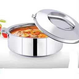 balaji HIGH GRADE STAINLESS STEEL CLASSY CASSEROLE & SERVING BOWL 1500 ML , HOTPOT Serve Casserole-picture-0