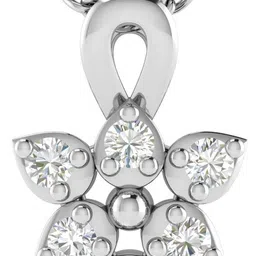 avsar Pallavi 14kt Cubic Zirconia White Gold Pendant-image-86