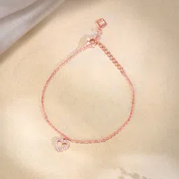 giva Sterling Silver Zircon Rhodium Bracelet image 4