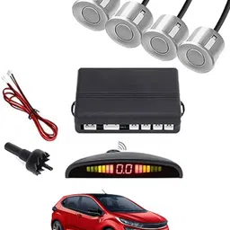 peeps store Universal 4 Silver Reverse Parking Sensor-PS25N604 Universal 4 Silver Reverse Parking Sensor-PS25N604 Parking Sensor-picture-27
