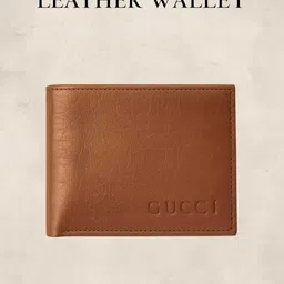 menwallet Men Casual Brown Genuine Leather Wallet image 3