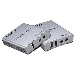 Etzin HDMI Extender 60m with KVM Audio Output IR Control Support USB Mouse and Keyboard Extension Over cat5e cat6 Cable, 60M HDMI KVM Extender Video Resolution up to 1080P EPL-539H image 2