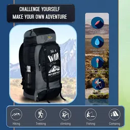 amicoleben NEW DESIGN TREKKING & HIKING Rucksack - 65 L (Red) Rucksack - 65 L image 3