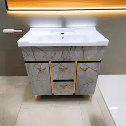 bobbyexport Multy storage 32" freestanding Wash Basin Vanity Cabinet For Bathroom BE3201 Table Top Basin image 2