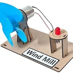 erhindia Class 6 School Wind Mill Toy Working Model Science Project Kit for Kids Use image 1