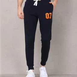 metronaut by flipkart Solid Men Dark Blue Track Pants image 2