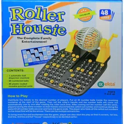 bkdt marketing Roller Housie game set with 48 Reusable Cards, 90 balls, 1 machine Board Game Accessories image 4