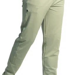 khozi Men Solid Light Green Track Pants image 1