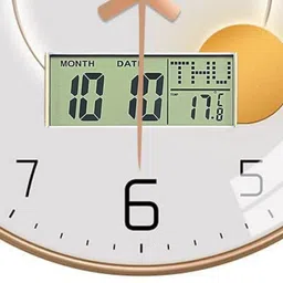 ashandroh Analog-Digital 32 cm X 32 cm Wall Clock image 3