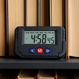 regals choice Digital Black Clock image 5