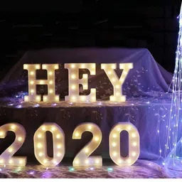 miradh 8" Battery Operated LED Marquee NUMBer Light Sign 0 Night Lamp image 5