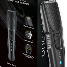 One Plus OP 21 Cordless Professional Hair Trimmer For Men waterproof Trimmer 120 min Runtime 4 Length Settings image 2