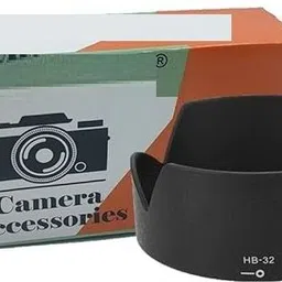 SUPERNIC Combo for Nikon D7500 (HB-32 Lens Hood + 67mm UV Filter + Lens Cap and Tempered)Lens Hood image 2