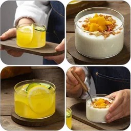 mdnsho Glass Ramekin Bowl Disposable image 2