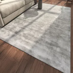 jaipur rugs Blue Abstract Viscose 6 ft X 9 ft Hand Tufted Rectangle Carpet image 1