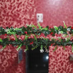 kingstyle impex Artificial Flowers Home Decoration Vine & Creepers Plant Wall Hanging Chain G816 Multicolor Rose Artificial Flower image 3