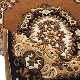 samjeeda handloom carpets Brown Silk Carpet image 4