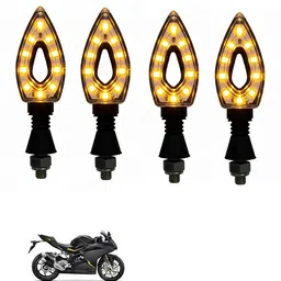 prime zone Front, Rear LED Indicator Light for Bajaj, Hero, Honda, TVS, Suzuki, Universal For Bike Universal For Bike-picture-18