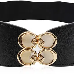 redhorns Women Casual, Evening, Formal, Party Black Artificial Leather, Fabric Belt-picture-17
