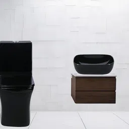 kriss kross Premium One Piece Ceramic Western Toilet/Table top Wash Basin/Floor Mount Commode European Commode for Toilet/Wash Basin for Bathroom/European Commode Western Commode-picture-29