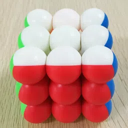 ar kids toys Round Ball 3x3x3 Magic Cube 3 Layer Stickerless Smooth Professional Speed Cubes image 2