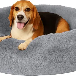 alcazar Dog & Cat Rounded Donut Bed | 2-IN-1 Both Side Use | Calming, Washable L Pet Bed-picture-18