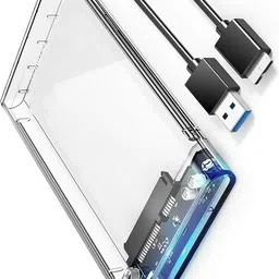 SAENTE Portable USB 3.0 HDD Enclosure – Transparent 2.5" SATA Case 2.5 inch HDD Enclosure-picture-23