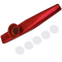 vasadigital Aluminum Alloy Kazoo With 5 Pcs Diaphragm Aluminum Flute image 2