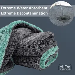 elde Car Cleaning and Car Detailing, High Absorbent Cleaning Cloth Wet and Dry Microfiber Cleaning Cloth image 3