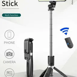 kliksy Bluetooth Extendable Selfie Stick with Wireless Remote for Making TikTok, Vlog Videos and Tripod Stand Selfie Stick for Mobile and All Smart Phones Bluetooth Selfie Stick image 3