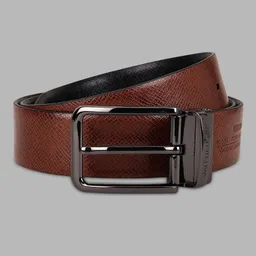 van heusen Men Casual Black, Brown Genuine Leather Reversible Belt image 2