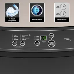 godrej 7 kg Fully Automatic Top Load with In-built Heater Grey image 4