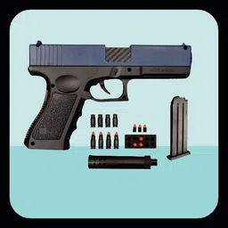 gex Soft Bullet Toy Gun with Magazine and Bullets-TG149 Guns & Darts-picture-38