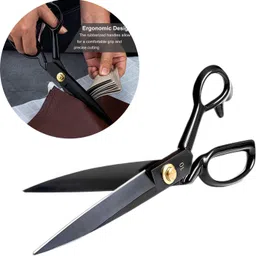 stead Premium Rubber Handle Grip for Tailoring Sewing Clothes Cutting Paper 10 inch Scissors-picture-12