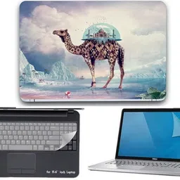 Lonaar 3IN1 Vinyl Decal Laptop Skin Sticker Combo With Screen Guard & Key Guard (3347) Combo Set-image-66