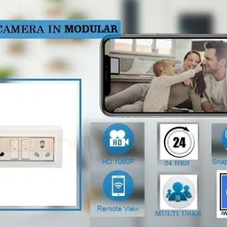 FREDI HD PLUS Spy Wifi Modular Switch Socket Camera Indoor Home Surveillance Security Camera image 3