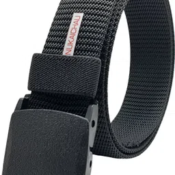 nukaichau Men Casual, Evening, Party Black Nylon Belt-picture-13