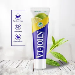 vi-john Tropical Lime Shaving Cream (125 g) - Pack of 3 image 3