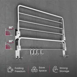 usf RACK-304-18 Inch-1 PS Silver Towel Holder image 3
