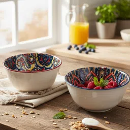 vibein Ceramic Serving Bowl Snacks, Rice, Dal, Salad, Ramen, Maggi, Soups,Curries | Serving Bowls-picture-19