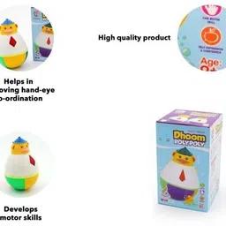 zokato dhoom Roly Poly Bear for Kids to Enhance Their Visual Skills Rattle image 3