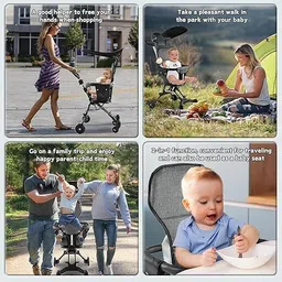 snehshyam Foldable Baby Stroller with Canopy Stroller image 5