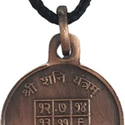 Shri Shani Yantra Locket | Pendant In Pure Copper (Oxidized Finish)(1 Pc) Copper Locket-image-11